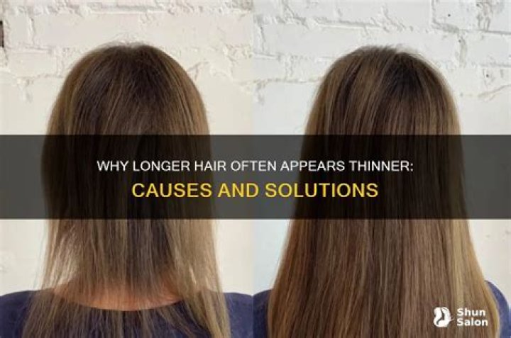 Can hair get thinner as it grows longer?