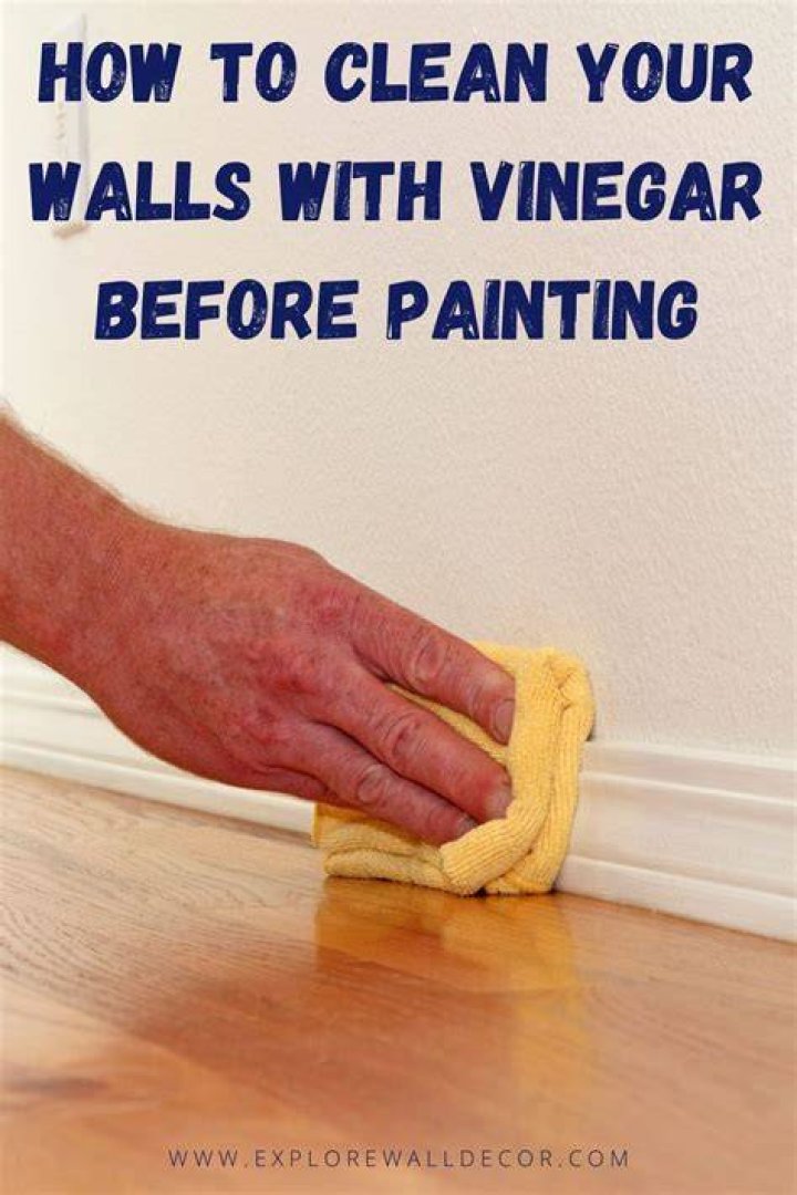 Can I use vinegar to clean walls before painting?