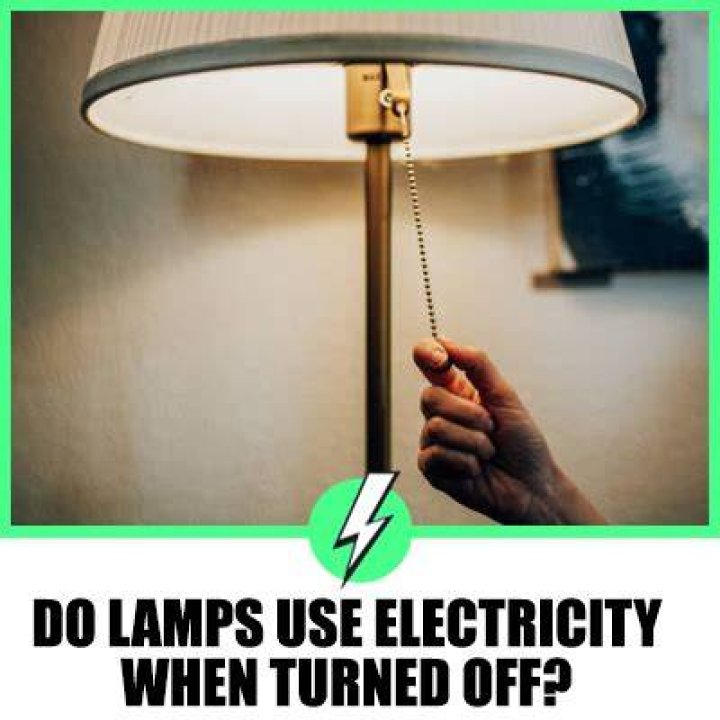 Does a lamp use electricity when turned off?