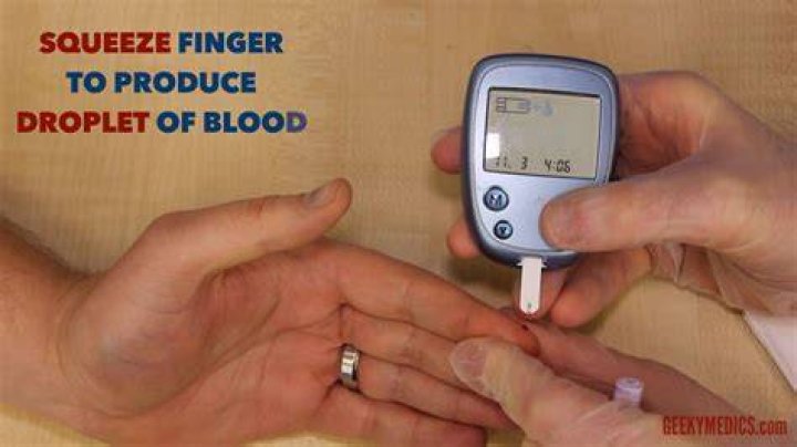 Does squeezing finger affect blood sugar reading?