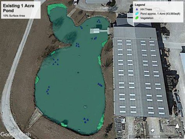 How big can a bass get in a 1 acre pond?