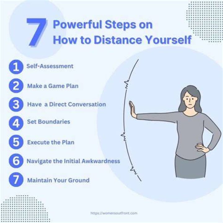 How do you distance yourself without being obvious?