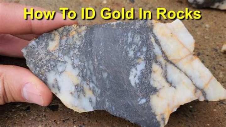 How do you tell if a stone has gold in it?