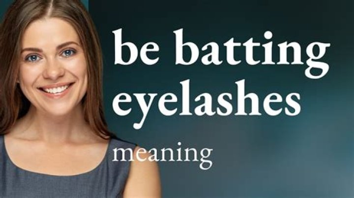 Is batting eyelashes flirting?