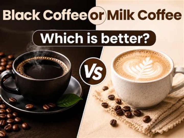 Is Black Coffee healthier than white coffee?