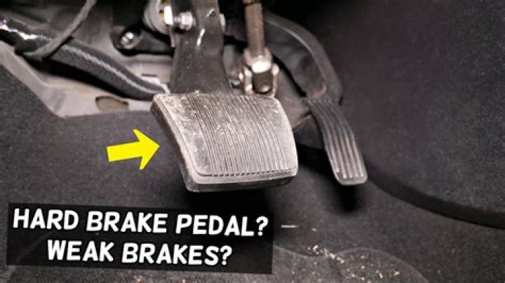 Should my brake pedal be hard?