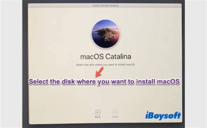 What disk do you install macOS?