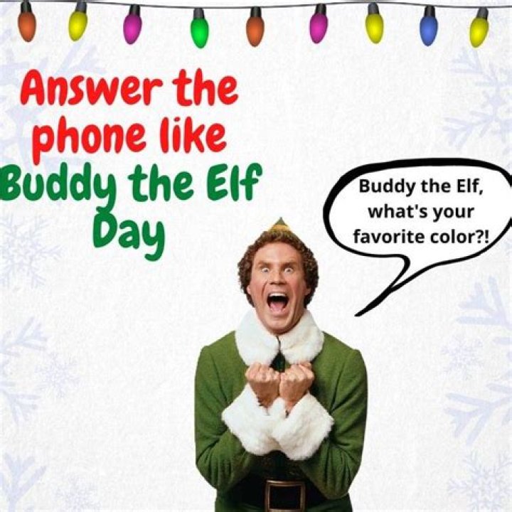 What does Buddy the Elf say when he answers the phone?