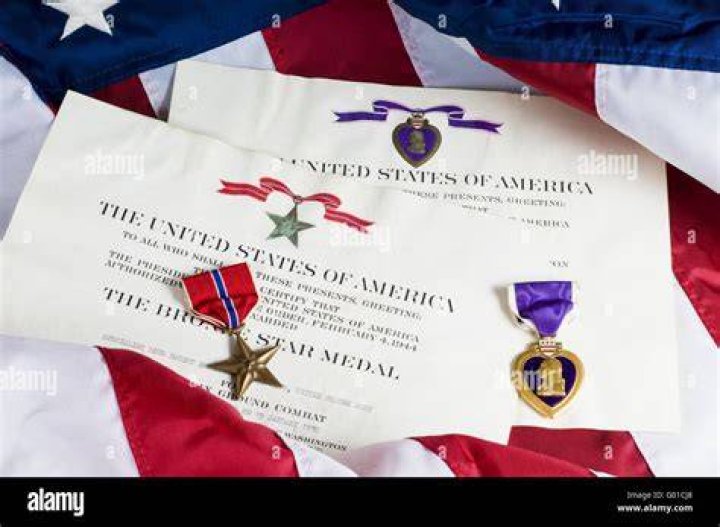 What does the bronze Star on a ribbon mean?