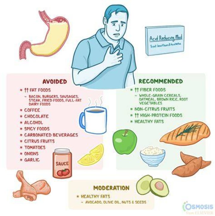 What foods absorb stomach acid?