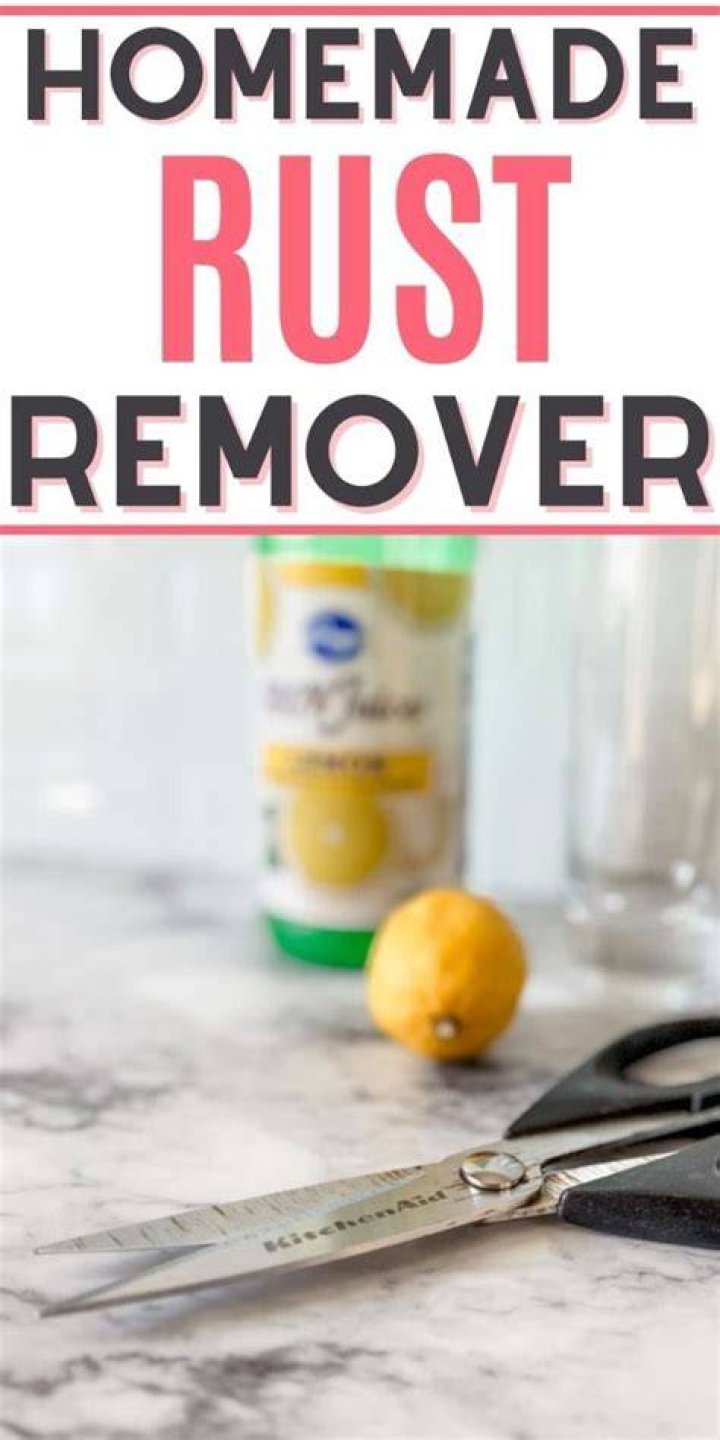 What home remedy removes rust?