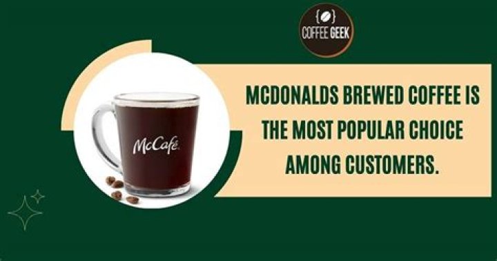 What kind of coffee does McDonald's use?