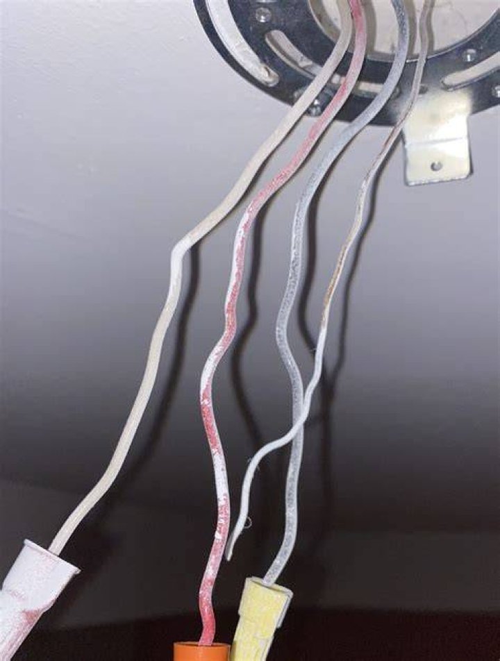 Why are there 4 wires in my ceiling light?