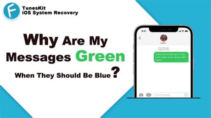 Why did my text messages turn from blue to green iPhone?